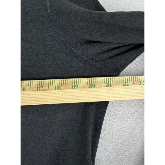 Vuori Halo Essential Hoodie Women's Sz L Black Heathered Deamknit Athleisure - Picture 4 of 7